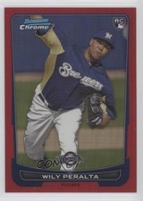 2012 Bowman Draft Chrome Red Refractor 2/5 Wily Peralta #48 fm0