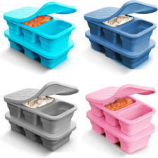 Silicone Soup Freezer Molds with Lids,1 Cup , Soup Container Style