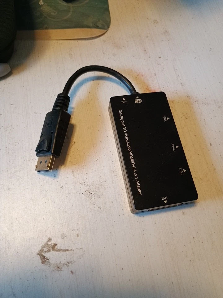 DisplayPort 1.2a auf 4K HDMI Dual Link DVI VGA Passiv Adapter 4 in 1 mit Audio - Bild 4 von 4