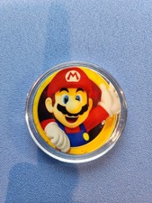 1 Ounce .999 Fine Silver Round -MARIO BRO.-DSS Colorblast- See Pics -READ DESC  85.00 per troy oz