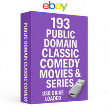 USB Drive Loaded with 181 Classic Comedy Movies  Series In The Public Domain