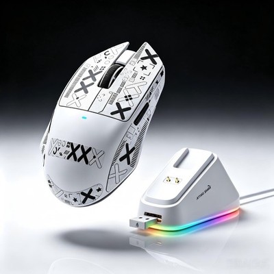 ATTACK SHARK  V6 Wireless Gaming Mouse RGB Charging Dock  25000 DPI PAW3311 65g