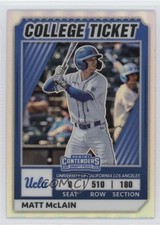 2022 Elite Extra Edition College Tickets Optic Holo Prizm Matt McLain 0u66
