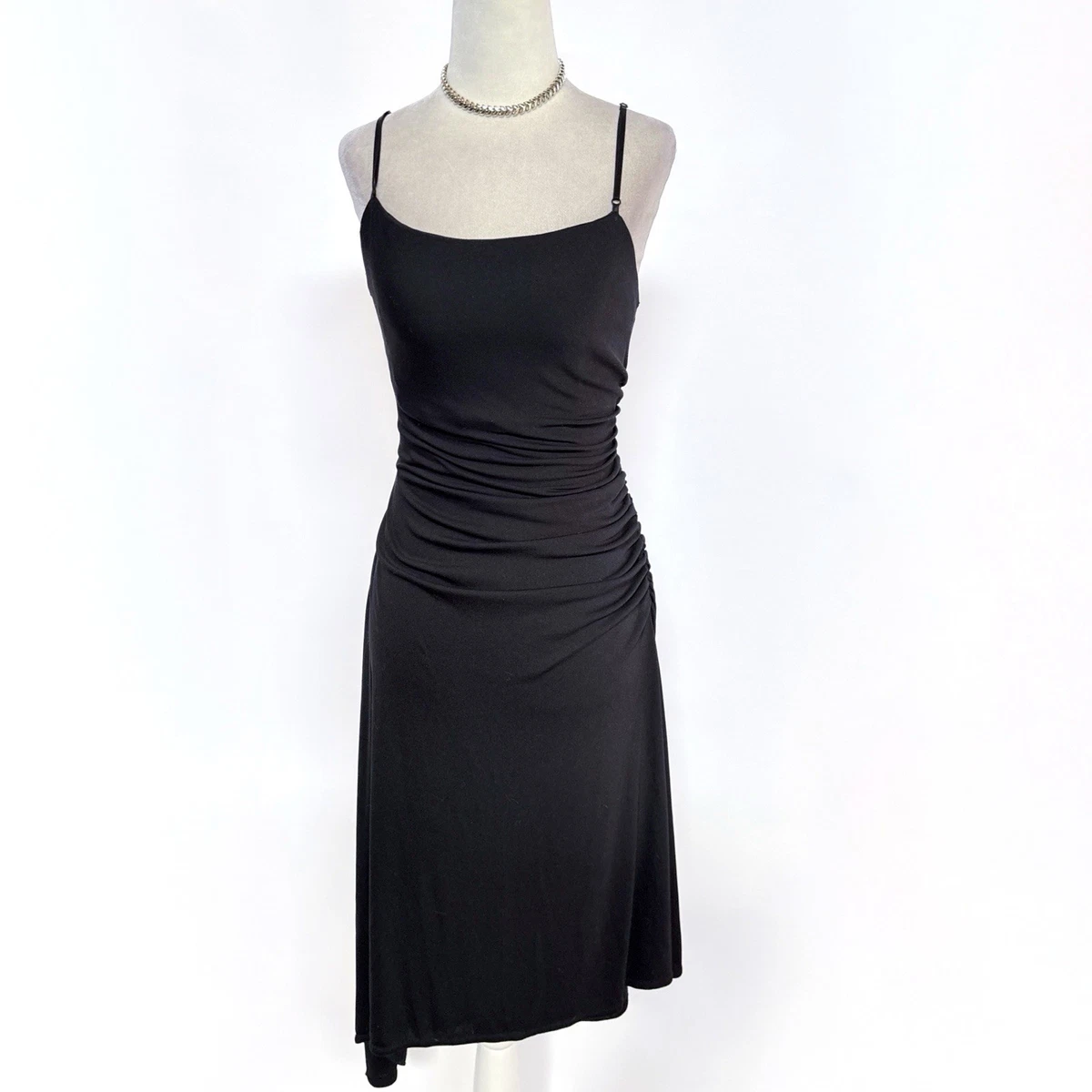 slim fit dress slacks Justina Bandage Midi Dress Black