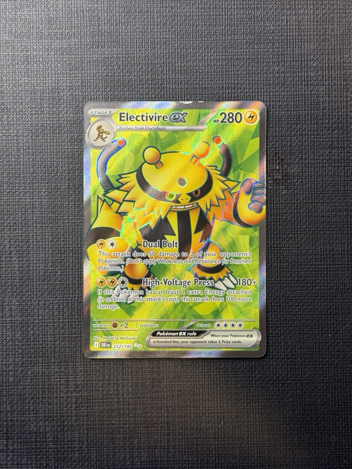 Pokémon TCG Electivire ex 212/182 Ultra Rare Full Art Holo