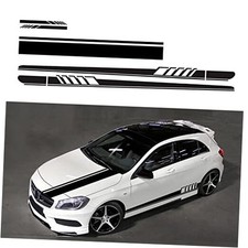 Universal Racing Stripes Car Stickers Sport Stripes DIY Styling Decorated Black