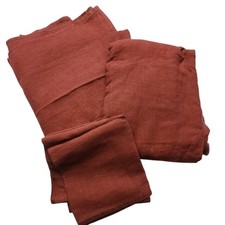 Bed Threads Unisex 100 Flax Linen Flat and Fitted Sheet Set King