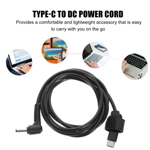 Type-C to DC Adapter Cable 3.5x1.35mm Output Charging Cable Multipurpose - 第 6/12 張圖片