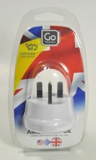 GO TRAVEL USA AMERICAS TO UK POWER PLUG ADAPTER CONVERTER