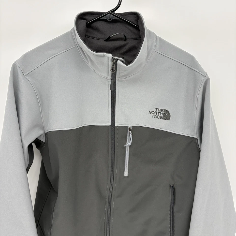 Куртка мягкая The North Face Apex Bionic серая на молнии ветровка универсальная M - Изображение 3 из 4