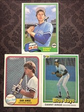 3 - 1981 Danny Ainge RC Cards - Topps #727, Fleer #418 & Donruss #569