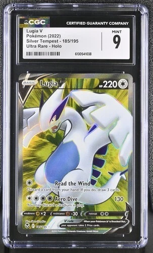 CGC 9 Pokémon English Lugia V 185/195 2022 Silver Tempest