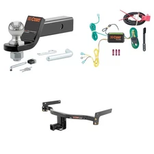 CURT Trailer Hitch Class 3 Tow Package, Trailer Wiring, Ball Mount, Lock #13194