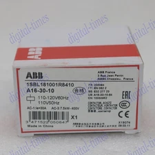 1PC new abb A16-30-10 AC contactor 110VAC Quality assurance