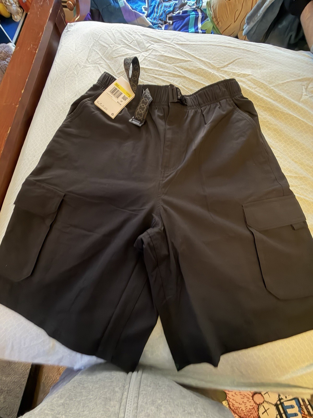 Nike Sb Sportswear Dri-Fit Kearny Cargo Skate Shorts Black Men’s Small Nwt