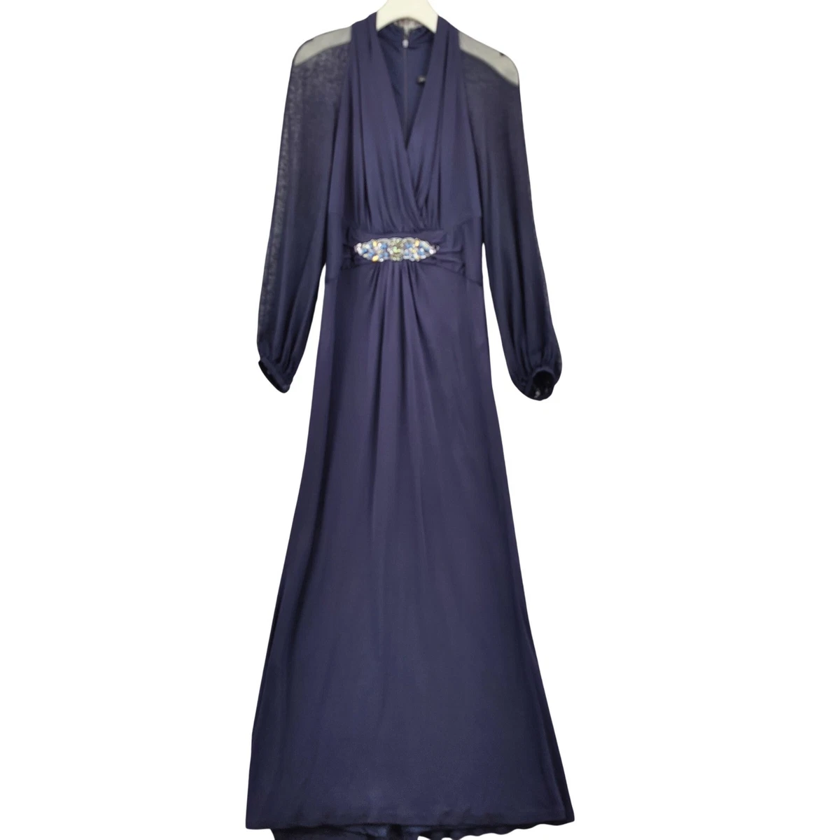 david meister long dresses Lurex Dusted Lace Gown