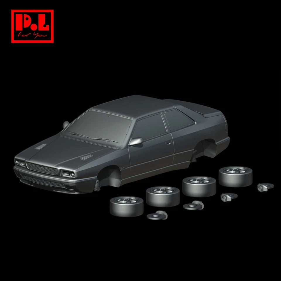 Archivo STL - Maserati Ghibli Cup (1995) - Impresión 3D 1/87 64 43 32 24 18 Tamiya BBR Foto 2 de 4