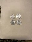 1937-1945 Walking Liberty Half Dollar Lot Of (4).
