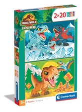 Clementoni 24810 Jurassic World Jigsaw 2 20 Pieces-Supercolor Children 3-5 Years