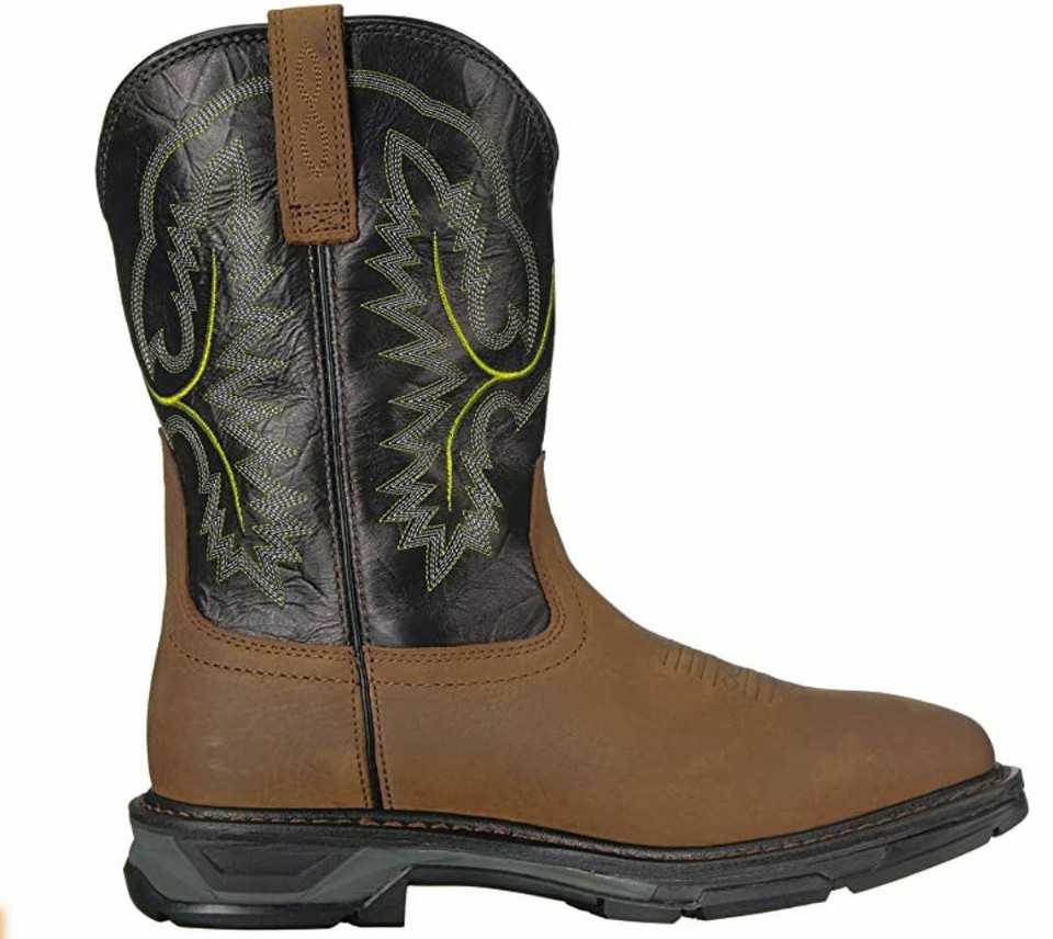Laredo Men's H2O Waterproof Western Work Boot - Soft Toe, Tan Distressed Leather, Oil-Resistant Outsole (Size 15 D(M) US) - View #6