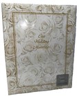 Livre de disques de mariage roses blanches Simplicité 442424 "Nos souvenirs de mariage"