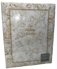 Simplicity White Roses Wedding Record Book 442424 "Our Wedding Memories"