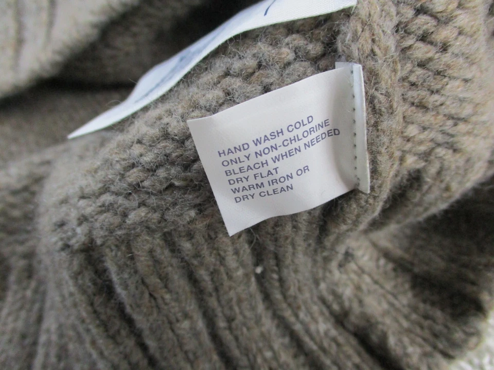 Suéter DE COLECCIÓN Gap Cuello Alto Para Hombres Extra Grande Marrón Lana Cachemira Pullover Foto 4 de 4