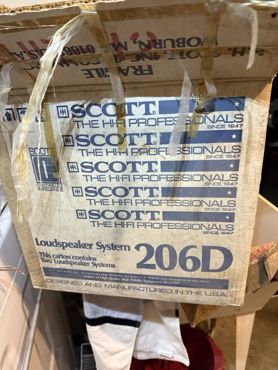SCOTT 206D スピーカー New Vintage HH Scott Hi-Fi Loudspeaker System 206D Speakers