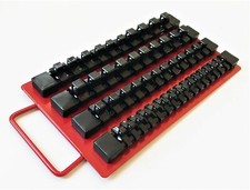 48pc GOLIATH INDUSTRIAL SOCKET STORAGE TRAY RAIL RACK HOLDER 1/4 3/8 1/2 SSTBR