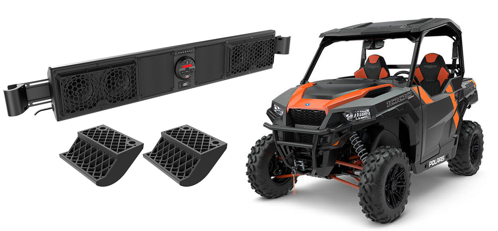 Звуковая панель с четырьмя динамиками и Bluetooth для кейджей Polaris General Pro-Fit 105290₽