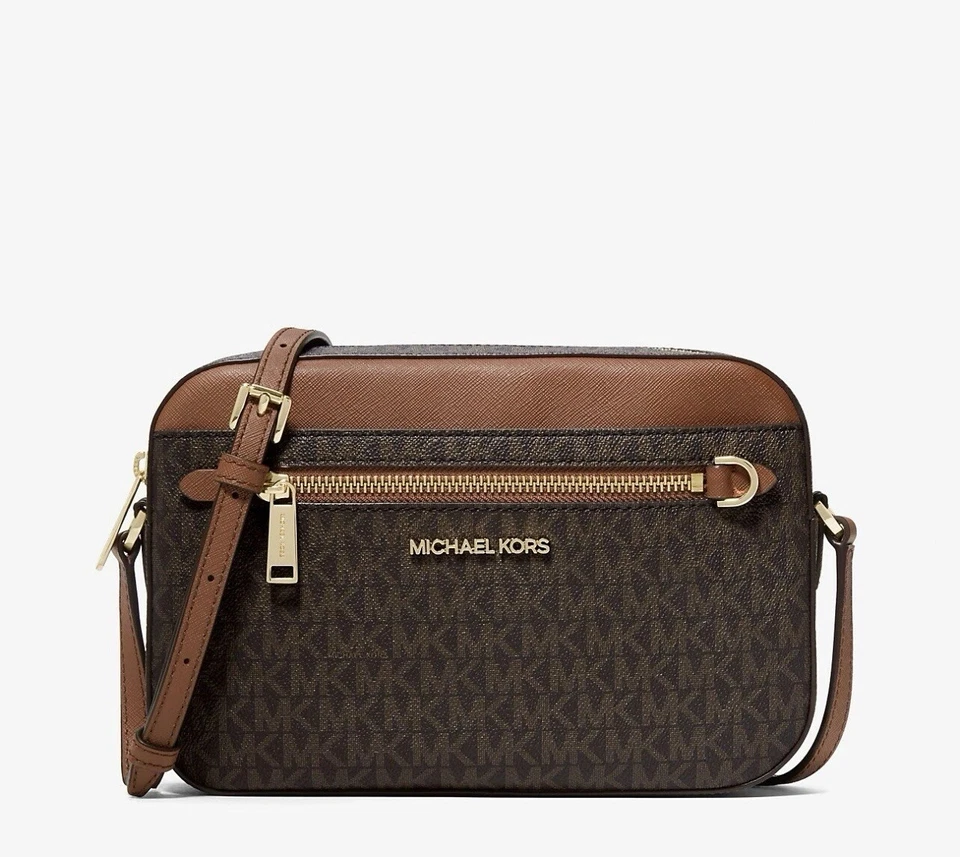 MICHAEL KORS Umhänge Tasche JET SET ITEM LG EW ZP CHAIN XBODY brown - Bild 2 von 4