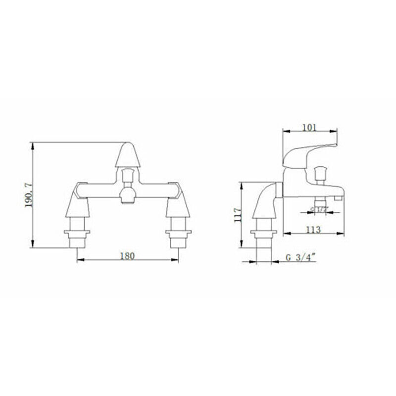 Luxury Sink Bath Mix Tap Shower Mixer Taps with Hand Held Hose Set for
