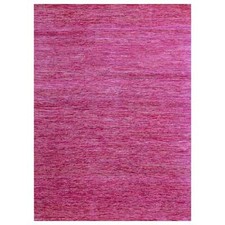 9' x 12'3" Fuscia Pink Plain Solid Design Pure Sari Silk Hand Knotted Rug R76075