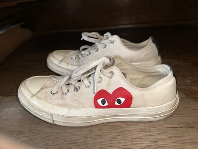 converse play comme des garcons Low Top Sneakers White M 6 W 8 | eBay