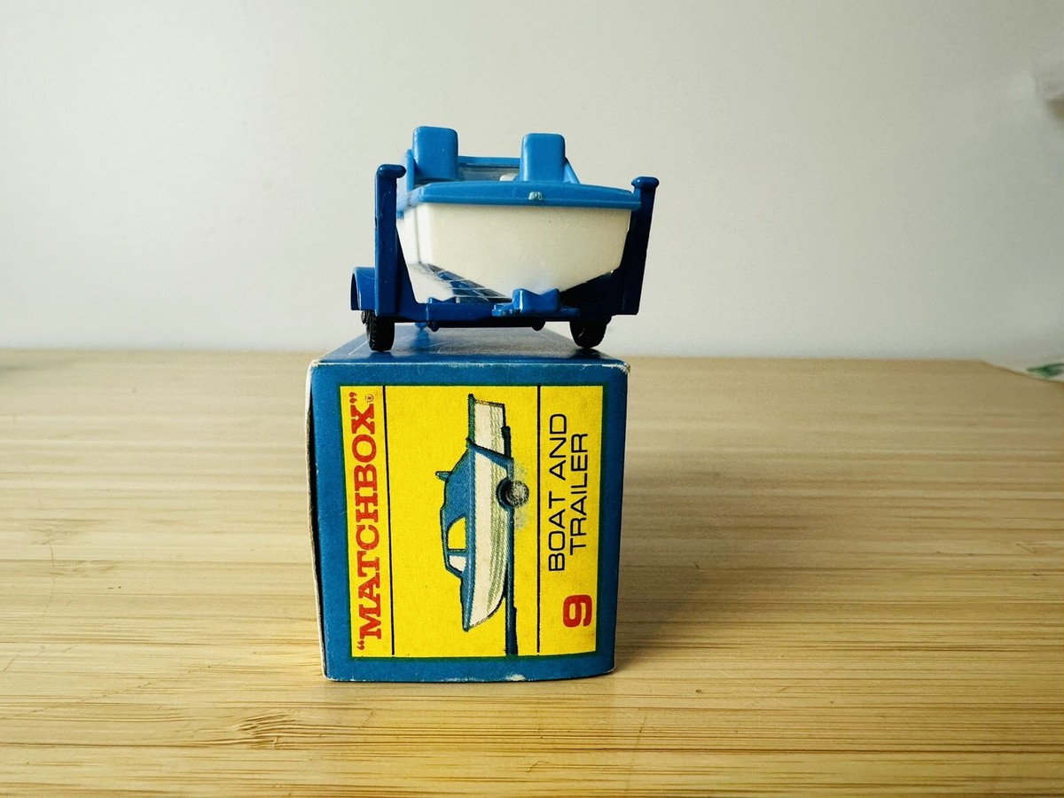 最終値下げ！レズニーマッチボックス9 　クルーザー&トレイラー Lesney Matchbox - #9 Boat and Trailer Mint With Original Box