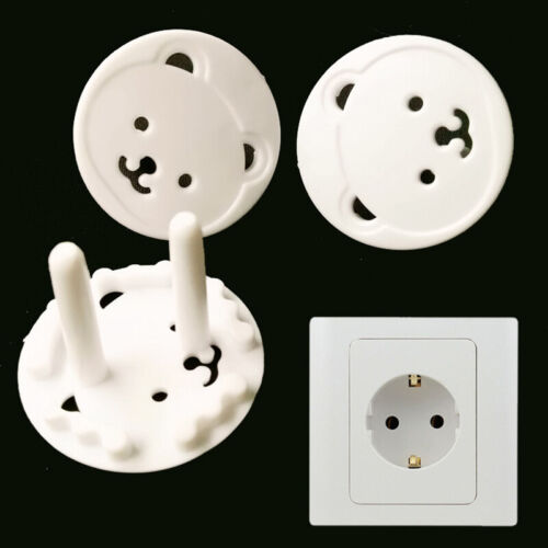 Twin Jack Power Socket Protection Covers Anti-electric Shock Switch Safety Plug - Bild 1 von 14