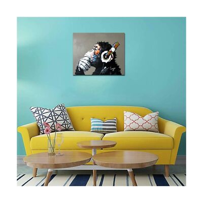キャンバスプリントアート music monkey 絵画 フレーム付き キャンバスプリントアート music monkey 絵画 フレーム付き