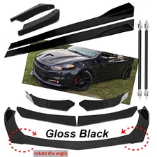 Front Bumper Lip Spoiler Splitter Car Body Rear For 2013- Dodge Dart Gloss Black