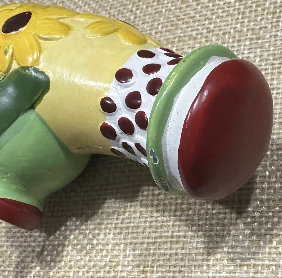 Vintage Hand Painted Sunflower Corkscrew - Wine Bottle Opener