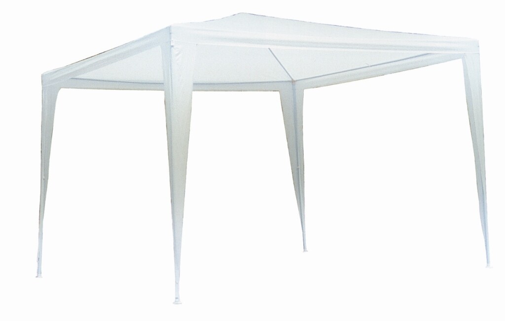 Gazebo bianco tenda copertura 3x3 metri 300x300 cm in metallo e acciaio con giun