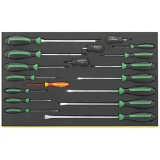 Stahlwille 96831179 TCS 4620/4660VDE DRALL+ TCS inlay Screwdriver Set, 18 pcs