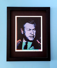 Andy Warhol Signed 1984 Nelson Rockefeller Framed Print Art Ready to Hang