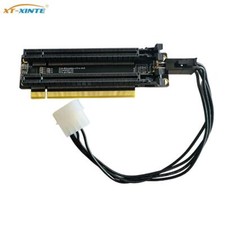 To x16 to Slots x8x8 PCIe-Bifurcation 4.0 PCI-Express 1 Gen4 20mm Spaced Split 2