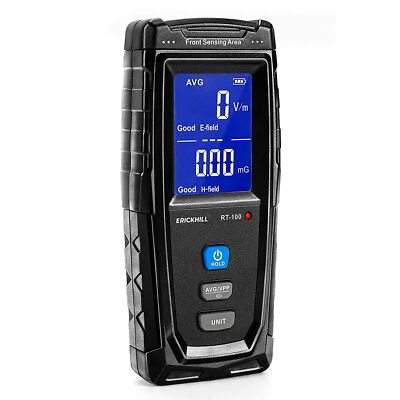 EMF Meter Rechargeable Digital Ghost Hunting Radiation Detector Handheld Device