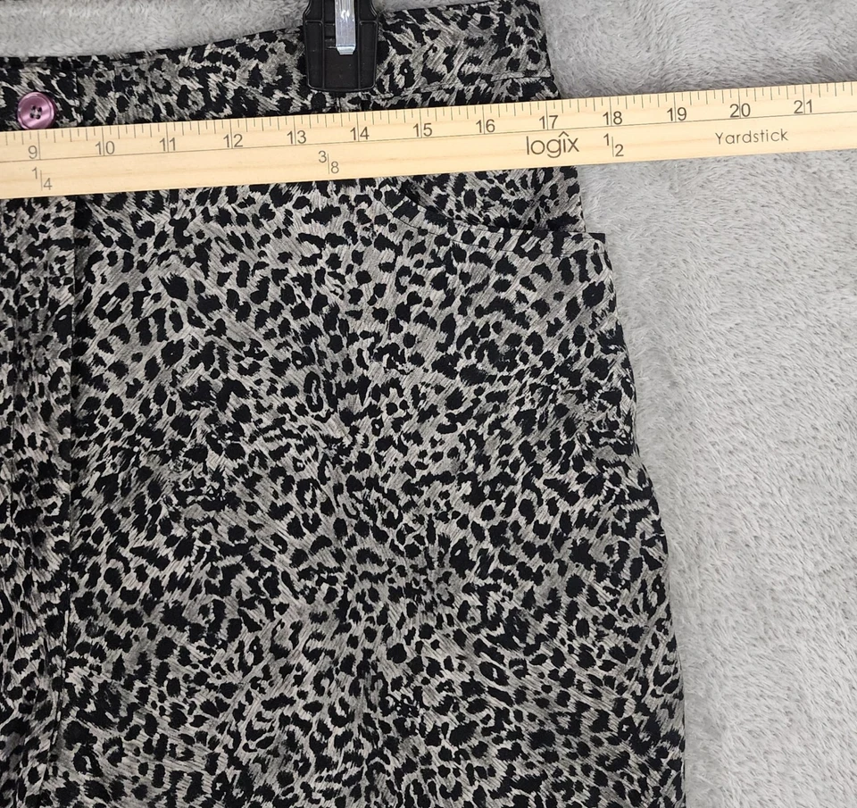 Pantalones de vestir Stonebridge para mujer talla 14 gris espalda estampado de leopardo suave elástico Foto 4 de 4