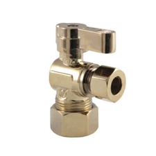 Kingston Brass 5/8" OD Comp x 3/8" OD Comp Angle Stop Valve