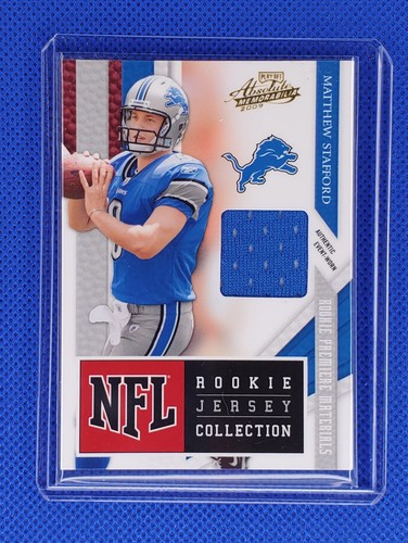 Matthew Stafford Playoff Absolute Morabilia #16 RC 2009 usado en eventos y usado Jer 5/ - Imagen 6 de 6