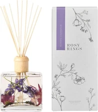 Rosy Rings Botanical Reed Diffuser Roman Lavender 13oz - Lasts 6-12 Months, A...