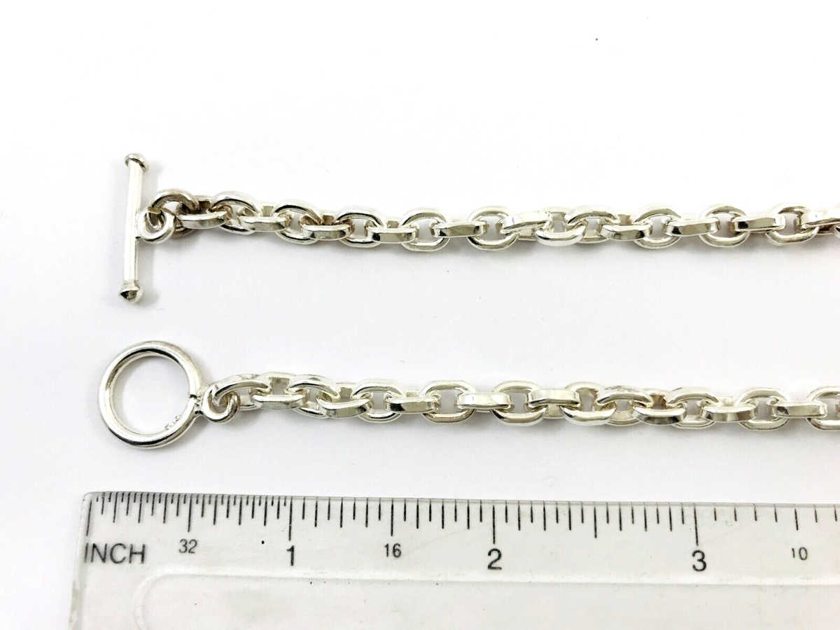 Genuine 925 Sterling Silver Taxco Mexican Cable Link Chain