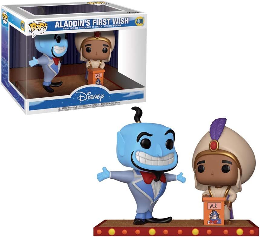 ALADDIN'S FIRST WISH WITH GENIE DISNEY FUNKO POP! MOVIE MOMENT VINYL FIGURE NEW